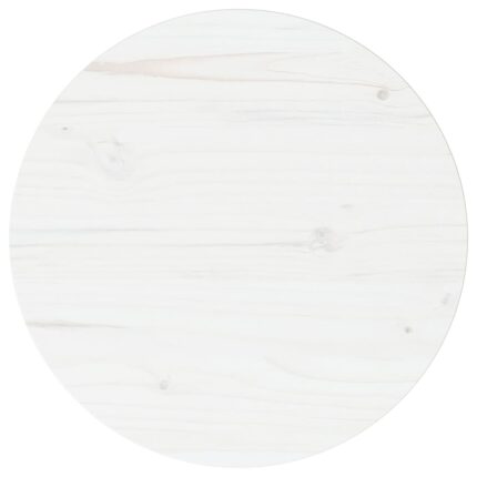 Dessus de table Blanc Ø40x2,5 cm Bois de pin massif