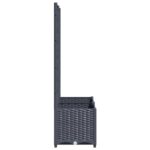 Jardinière avec treillis bleu gris 80x40x136 cm PP – Image 3