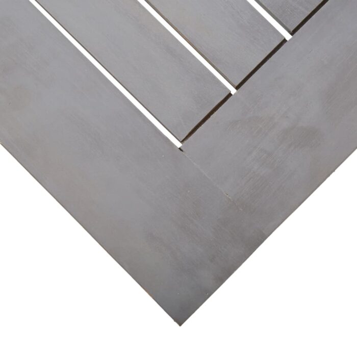 Table de jardin Gris 200x100x75 cm Bois d'acacia solide – Image 3
