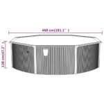 Piscine avec échelle de sécurité 460x120 cm – Image 7