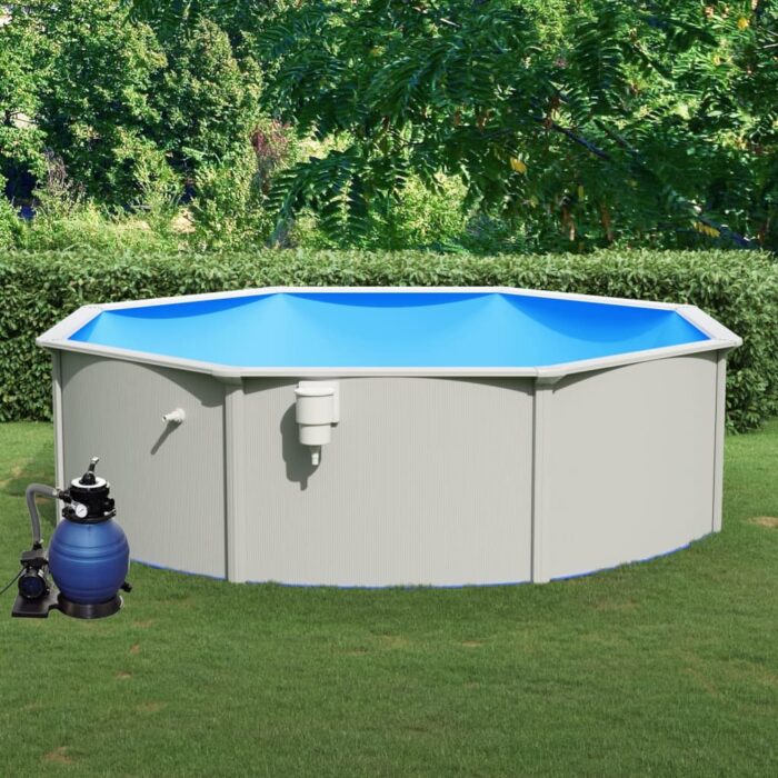 Piscine avec pompe filtrante à sable 460x120 cm – Image 1
