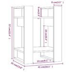 Bibliothèque/Séparateur de pièce 41x35x57 cm Pin massif – Image 6
