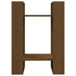 Bibliothèque/Séparateur de pièce Marron miel 41x35x57 cm Pin – Image 3