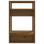 Bibliothèque/Séparateur de pièce Marron miel 41x35x57 cm Pin – Image 4