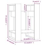 Bibliothèque/Séparateur de pièce Marron miel 41x35x57 cm Pin – Image 6