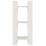 Bibliothèque/Séparateur de pièce Blanc 41x35x91 cm Pin solide – Image 4