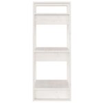 Bibliothèque/Séparateur de pièce Blanc 41x35x91 cm Pin solide – Image 5
