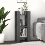 Bibliothèque/Séparateur de pièce Gris 41x35x91 cm Pin solide – Image 2
