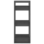 Bibliothèque/Séparateur de pièce Gris 41x35x91 cm Pin solide – Image 5