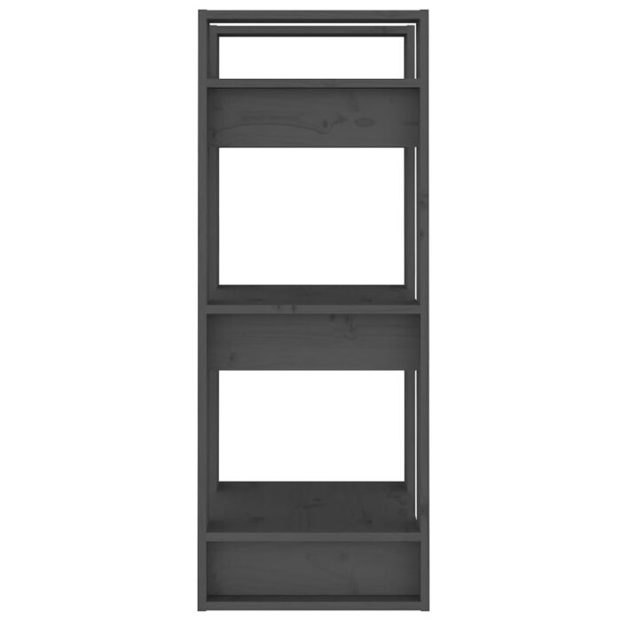 Bibliothèque/Séparateur de pièce Gris 41x35x91 cm Pin solide – Image 5