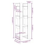 Bibliothèque/Cloison Marron miel 41x35x125 cm Bois massif – Image 6
