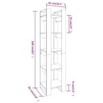 Bibliothèque/Séparateur de pièce 41x35x160 cm Pin massif – Image 6