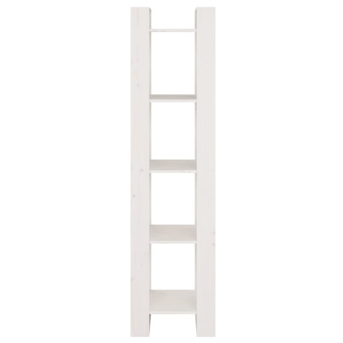 Bibliothèque/Séparateur de pièce Blanc 41x35x160 cm Pin massif – Image 3