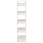 Bibliothèque/Séparateur de pièce Blanc 41x35x160 cm Pin massif – Image 4