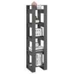 Bibliothèque/Séparateur de pièce Gris 41x35x160 cm Pin massif – Image 2