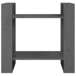 Bibliothèque/Séparateur de pièce Gris 60x35x57 cm Pin massif – Image 4