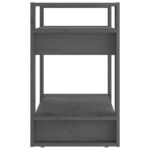 Bibliothèque/Séparateur de pièce Gris 60x35x57 cm Pin massif – Image 5