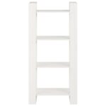 Bibliothèque/Séparateur de pièce Blanc 60x35x125 cm Bois massif – Image 4