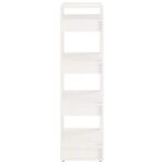 Bibliothèque/Séparateur de pièce Blanc 60x35x125 cm Bois massif – Image 5