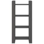 Bibliothèque/Séparateur de pièce Gris 60x35x125 cm Bois massif – Image 4