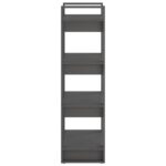 Bibliothèque/Séparateur de pièce Gris 60x35x125 cm Bois massif – Image 5