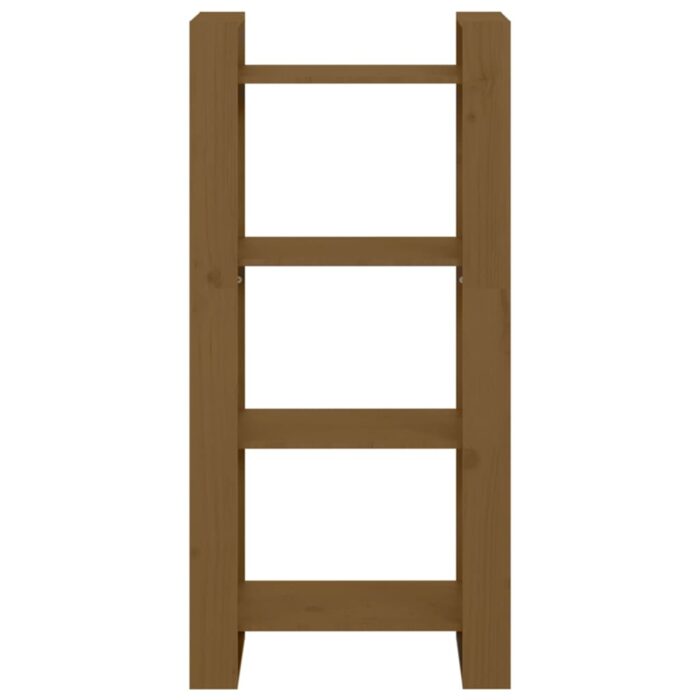 Bibliothèque/Cloison Marron miel 60x35x125 cm Bois massif – Image 4