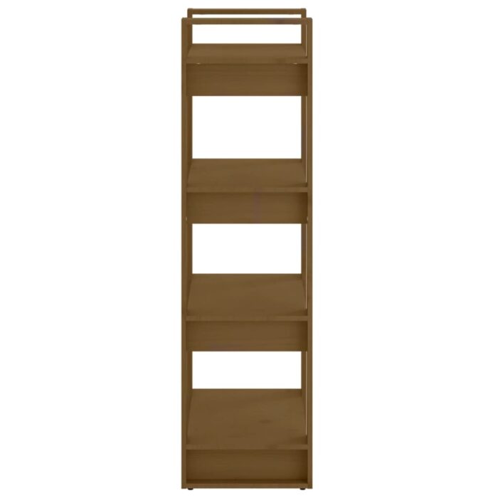 Bibliothèque/Cloison Marron miel 60x35x125 cm Bois massif – Image 5