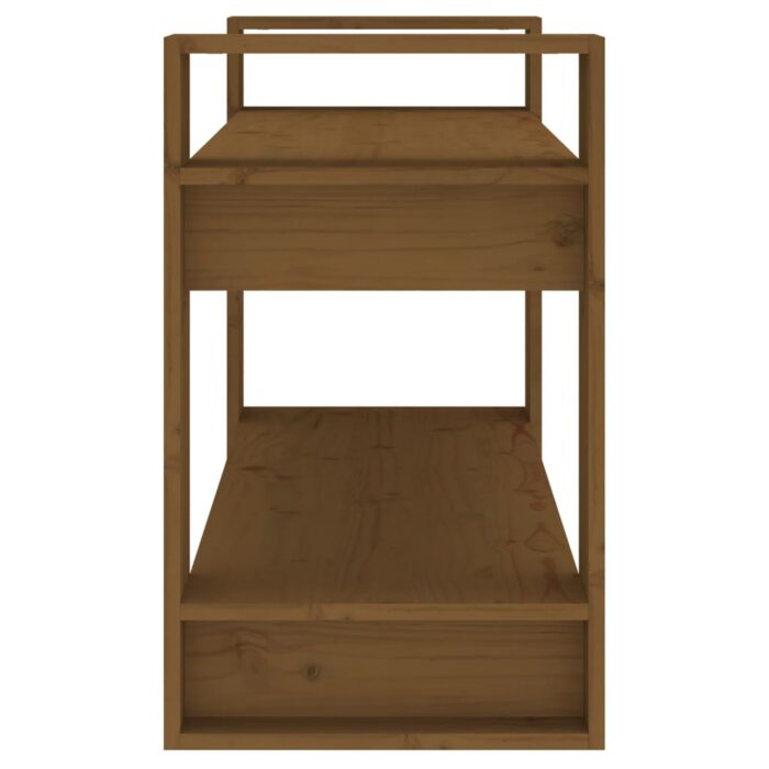 Bibliothèque/Cloison Marron miel 80x35x56,5 cm Pin solide – Image 5