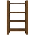 Bibliothèque/Cloison Marron miel 80x35x125 cm Bois massif – Image 3