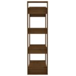 Bibliothèque/Cloison Marron miel 80x35x125 cm Bois massif – Image 4