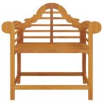 Chaises de jardin lot de 2 91x62x94 cm Bois de teck solide – Image 2