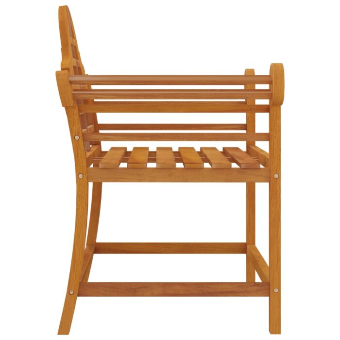 Chaises de jardin lot de 2 91x62x94 cm Bois de teck solide – Image 3
