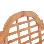 Banc de jardin 127x58,5x92,5 cm Bois massif de teck – Image 5