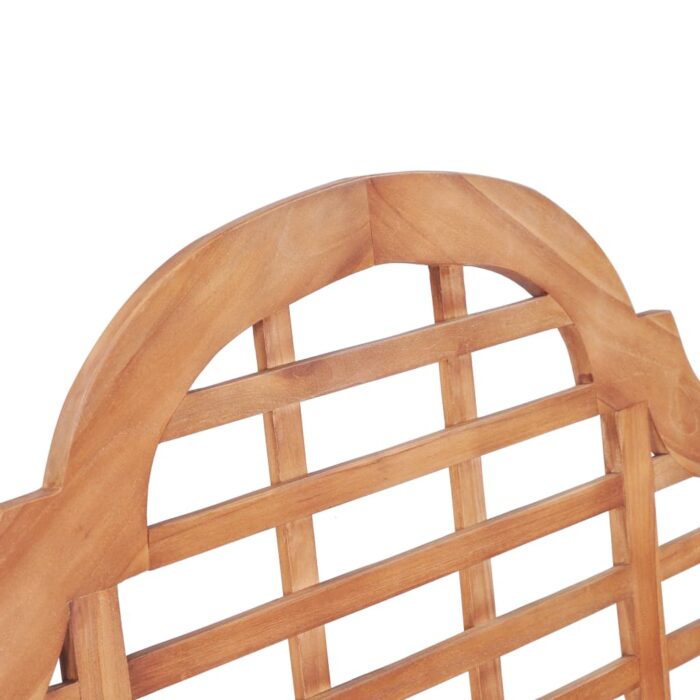 Banc de jardin 127x58,5x92,5 cm Bois massif de teck – Image 5