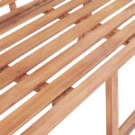 Banc de jardin 127x58,5x92,5 cm Bois massif de teck – Image 6