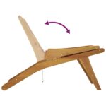Chaise de jardin Bois de teck solide – Image 4