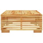 Table basse de jardin 69,5x69,5x31 cm Bois massif de teck – Image 2