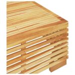 Table basse de jardin 69,5x69,5x31 cm Bois massif de teck – Image 3