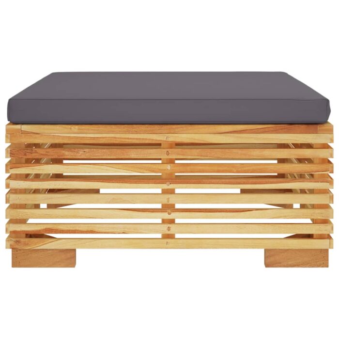 Salon de jardin 2 pcs Bois de teck massif – Image 2