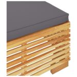 Salon de jardin 2 pcs Bois de teck massif – Image 3