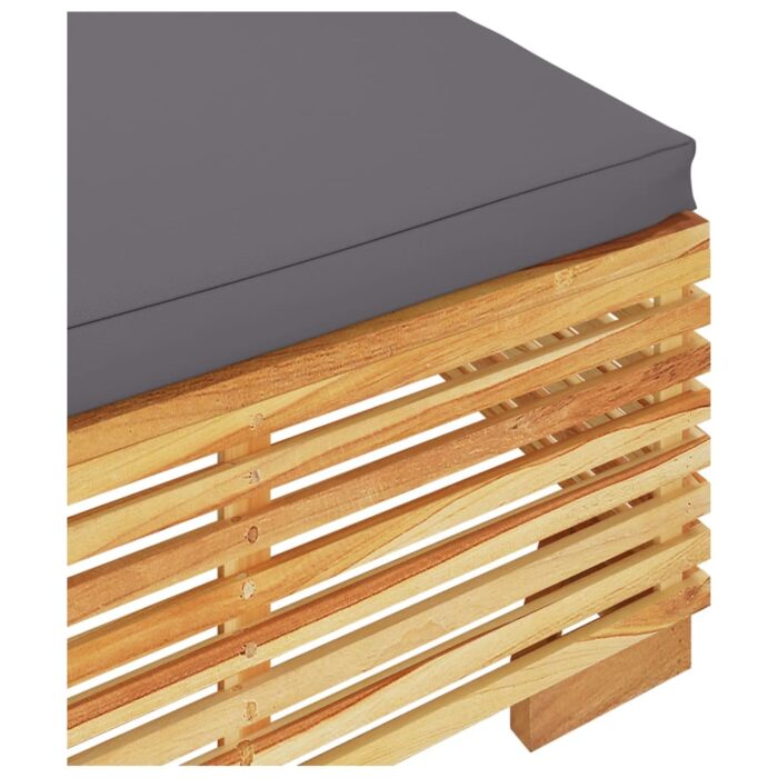 Salon de jardin 2 pcs Bois de teck massif – Image 3