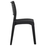 Chaises de jardin lot de 2 Anthracite Polypropylène – Image 3