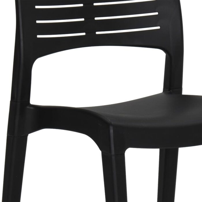 Chaises de jardin lot de 2 Anthracite Polypropylène – Image 6