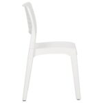 Chaises de jardin lot de 2 Blanc Polypropylène – Image 3