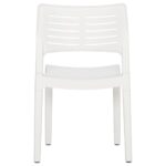 Chaises de jardin lot de 2 Blanc Polypropylène – Image 4