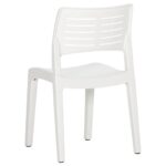 Chaises de jardin lot de 2 Blanc Polypropylène – Image 5