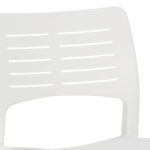 Chaises de jardin lot de 2 Blanc Polypropylène – Image 6