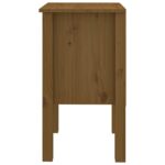 Table de chevet Marron miel 40x35x61,5 cm Bois de pin solide – Image 4