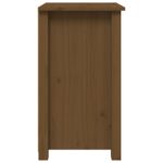 Tables de chevet 2 pcs Marron miel 40x35x61,5 cm Pin solide – Image 4