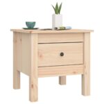 Tables d'appoint 2 pcs 40x40x39 cm Bois massif de pin – Image 4